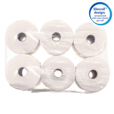 Handdoekrol Scott Control Slimroll 1-laags 165m wit 6657