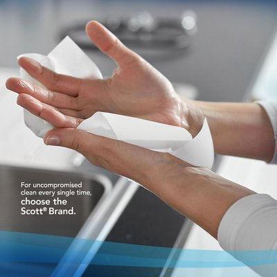 Handdoekrol Scott Control Slimroll 1-laags 165m wit 6657