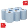 Poetspapier WypAll L10 1-laags 430 vel blauw 6223 foto