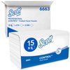 Handdoek Scott Control i-vouw 1-laags 215x315mm 15x212 vel wit 6663 foto