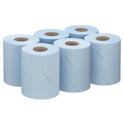 Poetspapier WypAll L10 1-laags 280 vel blauw 6220