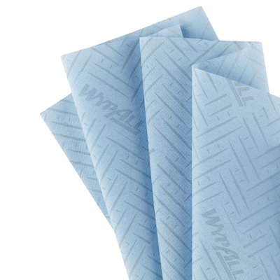 Poetspapier WypAll L10 1-laags 280 vel blauw 6220