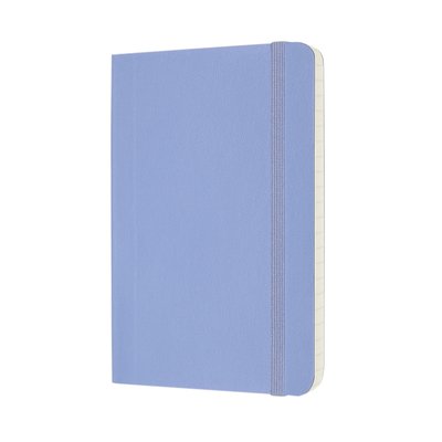 Notitieboek Moleskine pocket 90x140mm lijn soft cover hydrangea blue