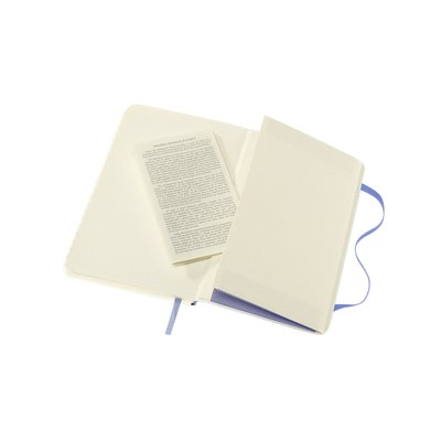 Notitieboek Moleskine pocket 90x140mm lijn soft cover hydrangea blue