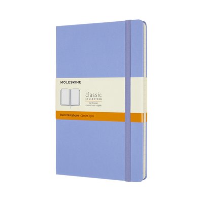 Notitieboek Moleskine large 130x210mm lijn hard cover hydrangea blue