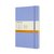 Notitieboek Moleskine large 130x210mm lijn hard cover hydrangea blue