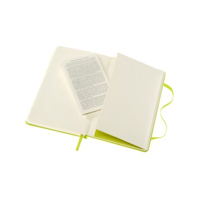 Carnet Moleskine Pocket 90x140mm uni couverture rigide vert citron