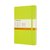 Carnet Moleskine large 130x210mm ligné couverture rigide vert citron