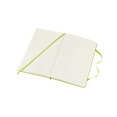 Carnet Moleskine large 130x210mm ligné couverture rigide vert citron