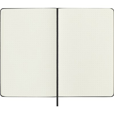 Carnet Moleskine large 130x210mm pointillé couverture rigide noir