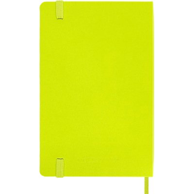 Carnet Moleskine Pocket 90x140mm ligné couverture rigide vert citron