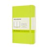 Notitieboek Moleskine pocket 90x140mm blanco soft cover lemon green foto