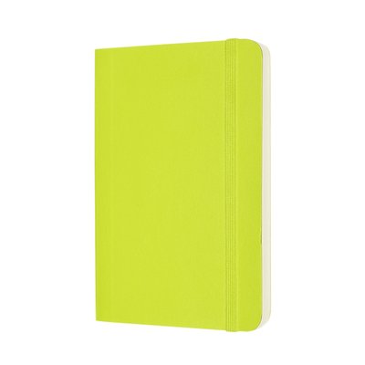 Notitieboek Moleskine pocket 90x140mm blanco soft cover lemon green