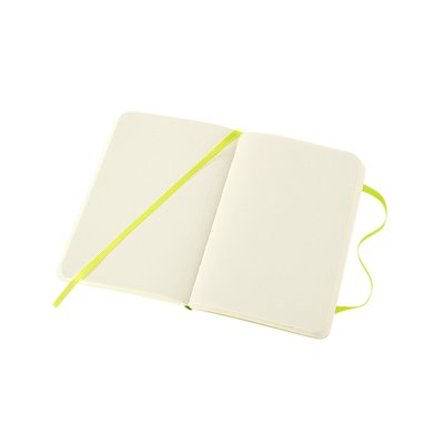 Notitieboek Moleskine pocket 90x140mm blanco soft cover lemon green