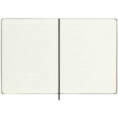 Carnet Moleskine XL 190x250mm ligné couverture rigide noir