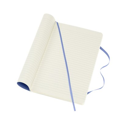 Notitieboek Moleskine large 130x210mm lijn soft cover hydrangea blue
