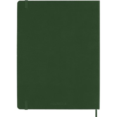 Carnet Moleskine XL 190x250mm uni couverture rigide vert myrte