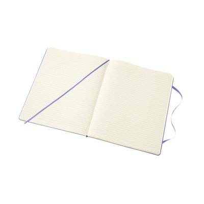 Notitieboek Moleskine XL 190x250mm lijn hard cover hydrangea blue