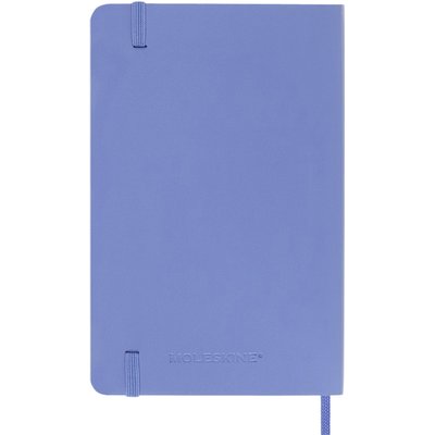 Notitieboek Moleskine pocket 90x140mm blanco soft cover hydrangea blue