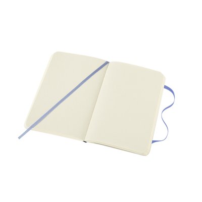 Notitieboek Moleskine pocket 90x140mm blanco soft cover hydrangea blue