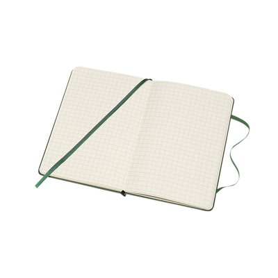 Carnet Moleskine Pocket 90x140mm carreau 5x5mm couverture rigide vert myrte