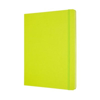 Carnet Moleskine XL 190x250mm uni couverture rigide vert citron