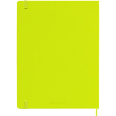 Carnet Moleskine XL 190x250mm uni couverture rigide vert citron