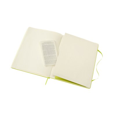 Carnet Moleskine XL 190x250mm uni couverture rigide vert citron
