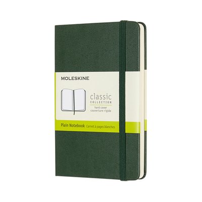 Carnet Moleskine Pocket 90x140mm uni couverture rigide vert myrte