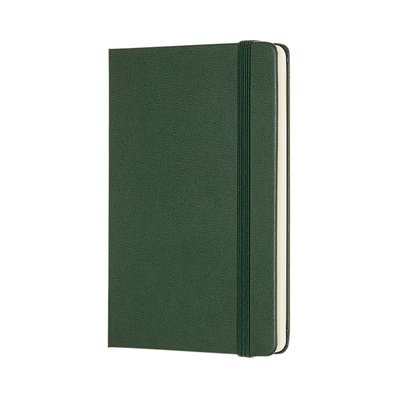 Carnet Moleskine Pocket 90x140mm uni couverture rigide vert myrte