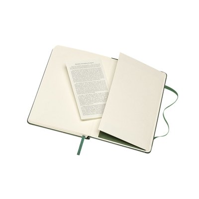 Carnet Moleskine Pocket 90x140mm uni couverture rigide vert myrte