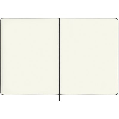 Notitieboek Moleskine XL 190x250mm blanco hard cover zwart