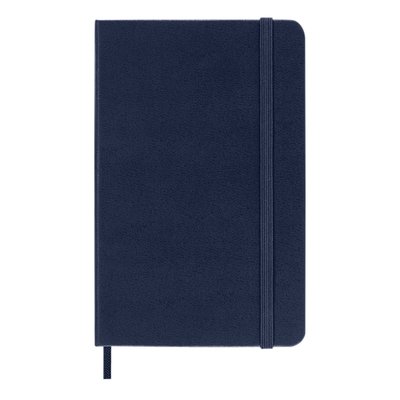 Carnet Moleskine Pocket 90x140mm ligné couverture rigide bleu saphir
