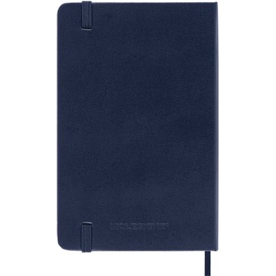 Carnet Moleskine Pocket 90x140mm ligné couverture rigide bleu saphir