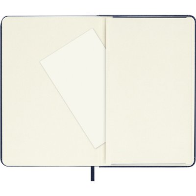 Carnet Moleskine Pocket 90x140mm ligné couverture rigide bleu saphir