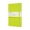 Carnet Moleskine large 130x210mm uni couverture rigide vert citron Photo