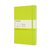 Carnet Moleskine large 130x210mm uni couverture rigide vert citron
