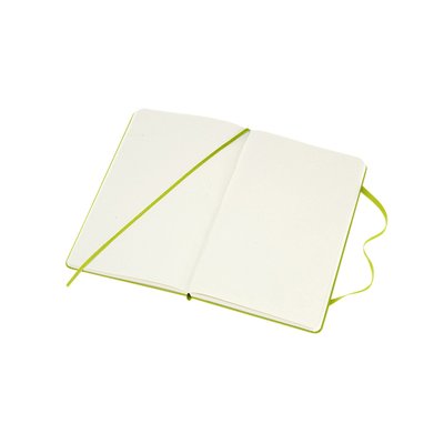 Carnet Moleskine large 130x210mm uni couverture rigide vert citron