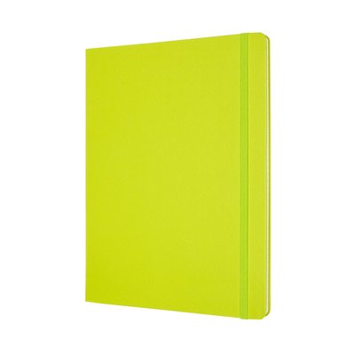 Carnet Moleskine XL 190x250mm ligné couverture rigide vert citron