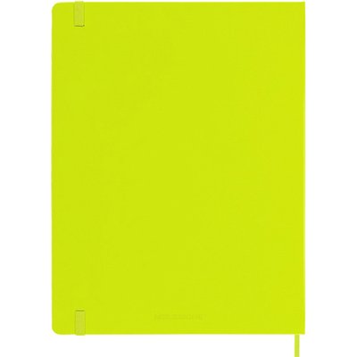 Carnet Moleskine XL 190x250mm ligné couverture rigide vert citron