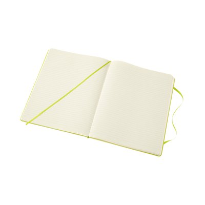 Carnet Moleskine XL 190x250mm ligné couverture rigide vert citron