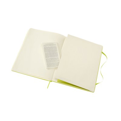 Carnet Moleskine XL 190x250mm ligné couverture rigide vert citron