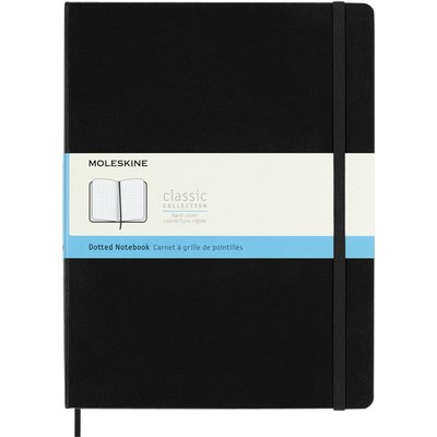 Carnet Moleskine XL 190x250mm pointillé couverture rigide noir