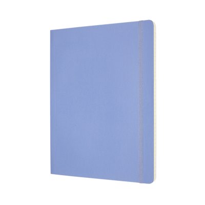 Notitieboek Moleskine XL 190x250mm lijn soft cover hydrangea blue
