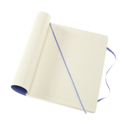 Notitieboek Moleskine XL 190x250mm lijn soft cover hydrangea blue