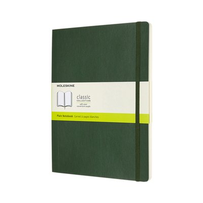 Carnet Moleskine XL 190x250mm uni couverture souple vert myrte