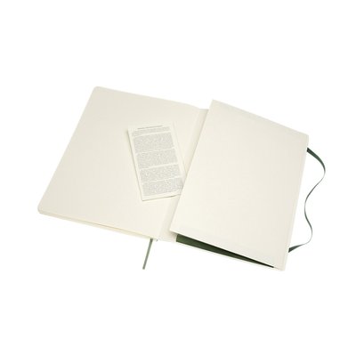 Carnet Moleskine XL 190x250mm uni couverture souple vert myrte