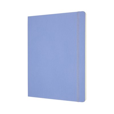 Notitieboek Moleskine XL 190x250mm blanco soft cover hydrangea blue