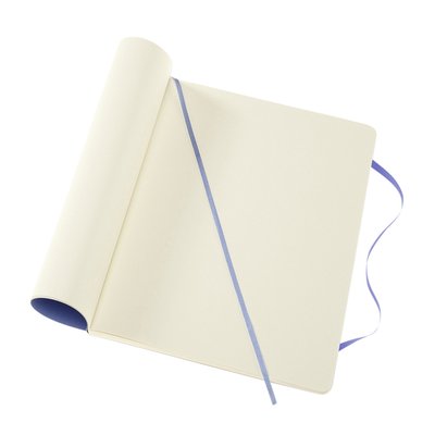 Notitieboek Moleskine XL 190x250mm blanco soft cover hydrangea blue