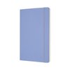 Notitieboek Moleskine large 130x210mm blanco soft cover hydrangea blue foto